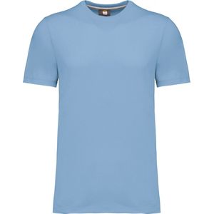 T-shirt Heren 4XL WK. Designed To Work Ronde hals Korte mouw Sky Blue 65% Polyester, 35% Katoen