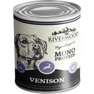 Riverwood Blik Dog Hondenvoer Monoproteine Hert 400 gr