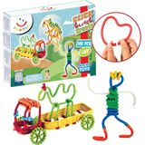 Spaghetteez 100stuks set- flexibele bouwstaafjes- speelgoed 4,5,6,7,8 jaar jongens en meisjes- knutselen meisjes jongens- constructie speelgoed- Montessori speelgoed- educatief speelgoed