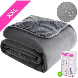 QUINOR® Love blanket XXL - 220x220 CM - 100% waterdicht Beschermdeken voor Intieme Momenten - Inclusief E-Book - Matras bescherming - seks - date night - wasmachine bestendig