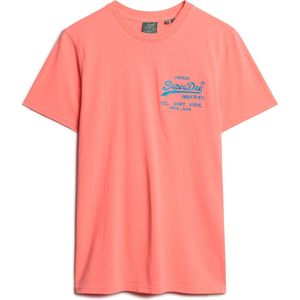 Superdry NEON VL T SHIRT Heren - Roze - Maat XL