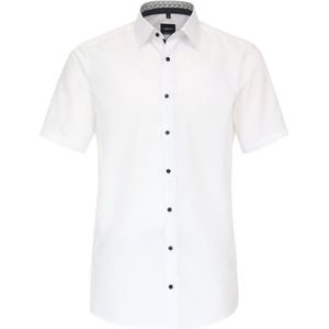 Wit Overhemd Korte Mouw Strijkvrij Modern Fit Venti - XXL