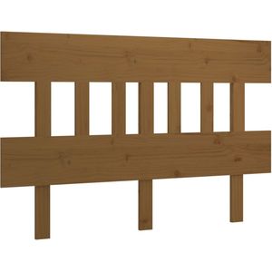 vidaXL - Hoofdbord - 163,5x3x81 - cm - massief - grenenhout - honingbruin