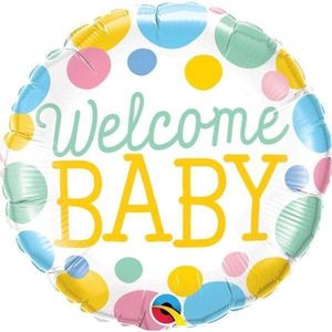 Qualatex - Folieballon - Welcome baby - Zonder vulling - 43cm