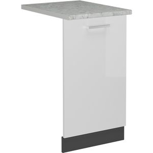 Vicco R-Line Vaatwasser deksel – 45 cm , WB Marmer Wit Hoogglans , WB Marmer
