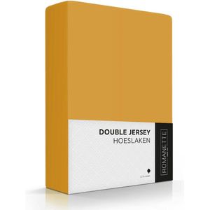 Romanette Double Jersey 100% katoen 1-pers. terracotta Hoeslaken 140/160/100 x 200/210/220