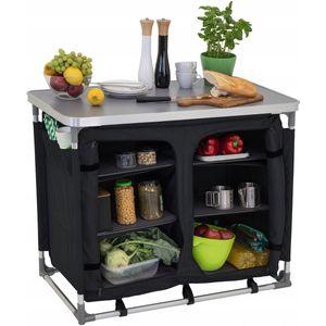 TOERISTEN KEUKENKAST opvouwbare tafel tuintas CAMPING tafel