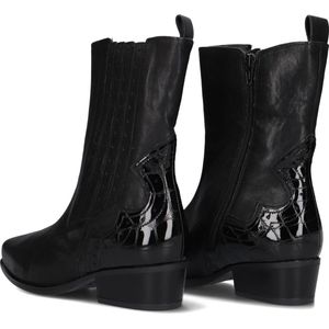 Gabor 674.1 Enkellaarsjes - Enkelboots met rits - Dames - Zwart - Maat 38