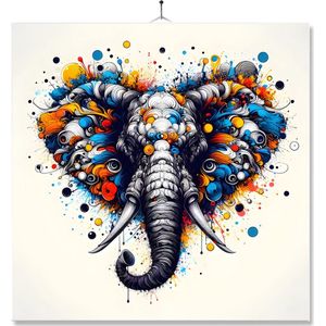 Tegel Met Opdruk | Geschenk | Kunst Op De WC | Olifant Art
