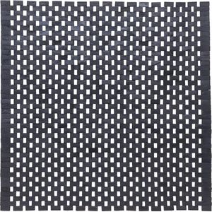 Sealskin Woodblock - Badmat 60x60 cm - 100% gerecycled hout - Teak Zwart
