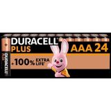 Duracell Plus AAA-alkalinebatterijen - 24 stuks