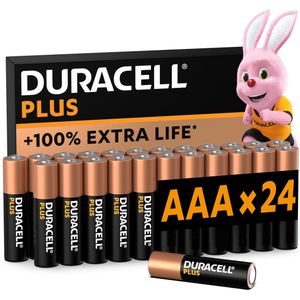Duracell Plus AAA - alkaline batterijen - 1,5V, LR03 - 24 stuks