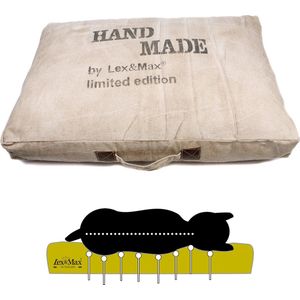Lex & Max Handmade - Orthopedisch - Hondenkussen - Boxbed - 90x65cm - Zand