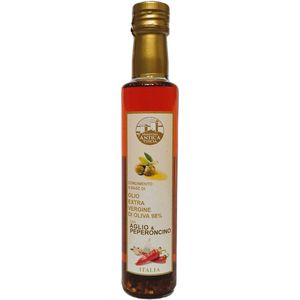 Battaglini Olijfolie-Extra Vergine+knoflook+chilipeper-Italie-fles 250ml