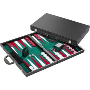 Philos Backgammon groen tournament 54x32cm Backgammon tournament (54x32cm)