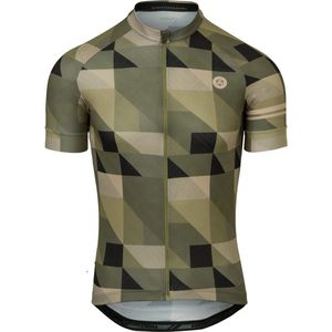 AGU Triangle Stripe Fietsshirt Essential Heren - Groen - L