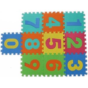 Puzzelmat Foam Cijfers - 10 tegels van 29x29cm - Kinder puzzel