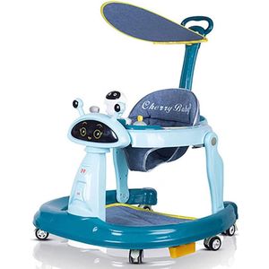 Baby Jumper Speelgoed - Kinderspeelgoed 1 & 2 Jaar - Loopwagen - Walker - Bouncer - Blauw