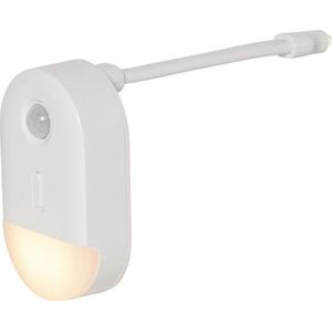 Star Trading LED nachtlamp Functioneel, WC-licht, batterij, bewegingsmelder, wit + RGB, schemersensor, 13,7 cm