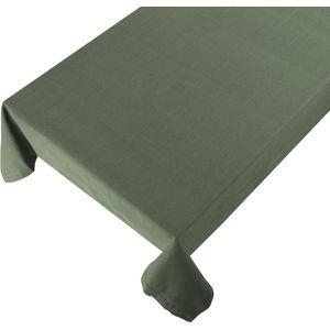 Linen & More - Tafelkleed 'Indi' (140cm x 250cm, Army Green)