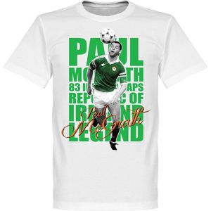 Paul McGrath Legend T-Shirt - Wit - XXXXL