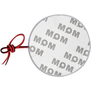 LED Badge Embleem Lamp Sticker 82mm voor Auto Voertuig in Rood
