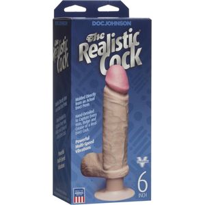 Doc Johnson Realistic Cocks realistische vibrator The Realistic CockS - Vibrating beige - 21,59 cm