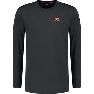 XXL Nutrition - Performance Long Sleeve - 4-Way Stretch & Lichtgewicht Materiaal Longsleeve, Sportshirt Heren, Fitness Shirt Lange Mouwen - Zwart - Maat S