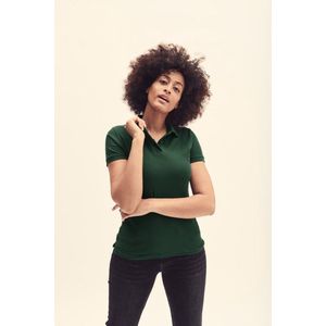 Fruit of the Loom - Dames-Fit Pique Polo - Groen - XXL