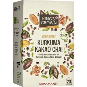 KING'S CROWN Bio Kruidenthee Kurkuma Cacao Chai 35g