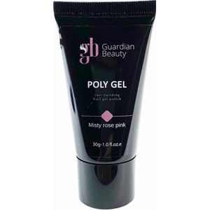 Polygel - Polyacryl Gel - Kleur Misty Rose Pink - 30gr - Gel nagellak - Fantastische glans en kleurdiepte - UV en LED-uithardbaar - Kunstnagels en natuurlijke nagels