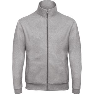 B&C ID.206 Full Zip Sweatjacket CGWUI26 - Heather Grey - S