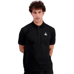 Le Coq Sportif Ess N°1 Korte Mouw Poloshirt Zwart L Man