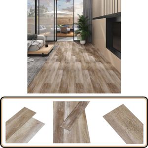 vidaXL Vloerplanken - PVC - Woodwash - 5,02 m² Pvc Vloerplanken - Zelfklevende Vloerplanken - Houten Look Vloer - Pvc Vloer - Vinyl Vloer