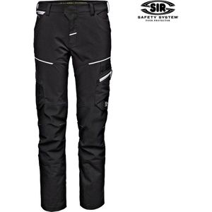 SIR SAFETY GUARD GEMINI Ultra Stretch Werkbroek Zwart - Werkbroek met Multifunctionele Praktische Zakken en Ultra-Stretch