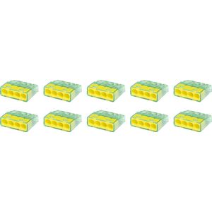 Lasklem - Vintex - 4 Polig - 0.2-2.5 mm2 - Geel - 10 Stuks