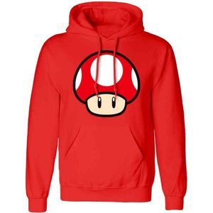 Nintendo Hoodie/trui -L- Power Up Mushroom Rood