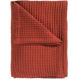 Heckett Lane - Wafelkatoen Kavi Red Orange Effen - HNHNLD308-75-P-240 x 260 cm - 240 x 260 cm - -