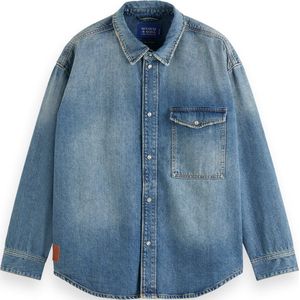 Scotch & Soda OVERSIZED WASHED DENIM SHIRT - FRISCO NIGHTS Heren Overhemd - Maat S