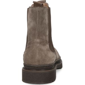 Manfield - Heren - Taupe suède chelsea boots - Maat 44