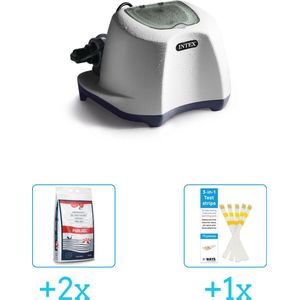 Intex QS500 zoutwatersysteem - tot 26.500 liter inclusief Zwembadzout 15 kg. (2 stuks) & WAYS Testrips (1 stuks)