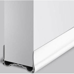 Zelfklevende siliconen tochtstrip voor deur - Tochtstopper voor deur - Akoestische isolatie - Winddicht - Anti-afdichting - Waterdicht (wit)