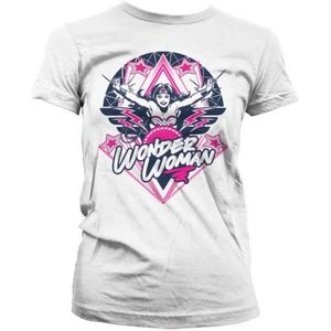 DC Comics Wonder Woman Dames Tshirt -M- Stars Wit