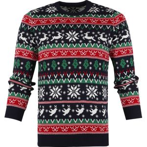 Suitable Rudolph Kersttrui Multicolour - Maat S - Heren - Pullovers