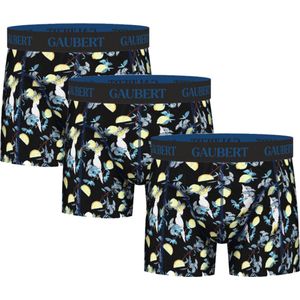 Gaubert | 3 pack | vogel print | boxershorts heren | bamboe katoen onderbroek heren | maat M