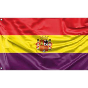 VlagDirect - Spaanse vlag Tweede Spaanse Republiek - Spanje Tweede Spaanse Republiek vlag - 90 x 150 cm.