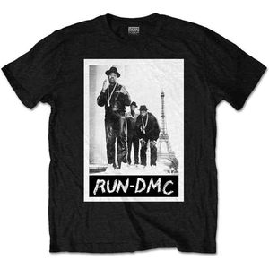 Run DMC - Paris Photo Heren T-shirt - 2XL - Zwart
