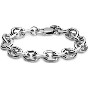 Lucleon - Heren - Roestvrij Staal Schakelarmband - Staal