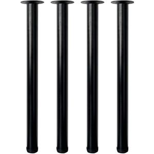 Ibenzoa�® Verstelbare Stalen Meubelpoten met Antislipvoetjes voor Diverse Meubels, 70 cm Hoogte