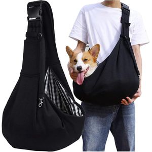 Honden Draagtas - Hondentas - Reistas Kat - Draagzak Hond - Pets Draagtas Hond - Buikdrager Kleine Hond Voor Onderweg, wandelen - Dierendraagtas - tot 8 Kg - Voor Katten, Honden En Huisdieren - Zwart